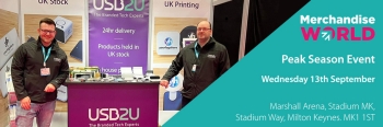 Come and see USB2U at Merchandise World in Milton Keynes!