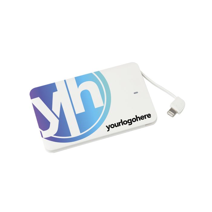 Credit Card Power Bank in white