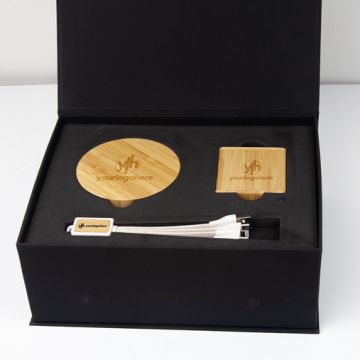 Ultimate Bamboo Gift Set with engraved logos