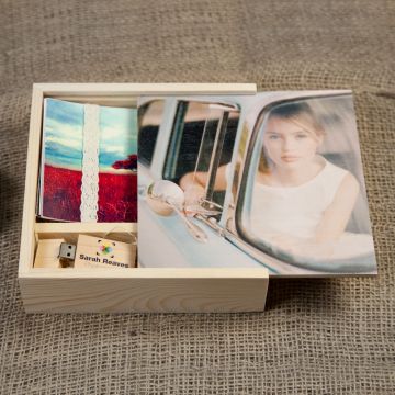 Woodland & Photo Slide Box (Pine) Bundle