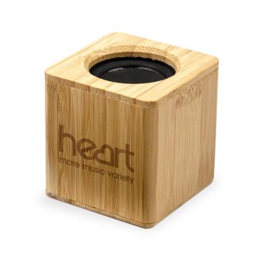 Heart radio bamboo bluetooth speaker