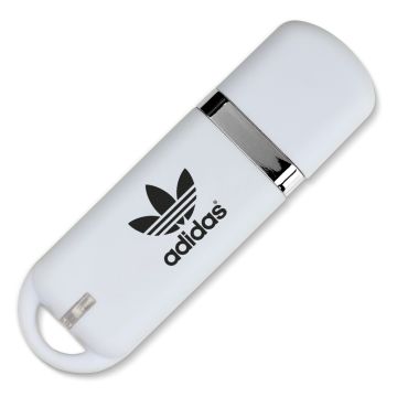 White USB with black logo