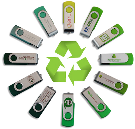 Green USB Flash Drive