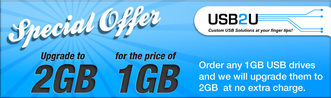 USB Memory Sizes - Upgrade Offer