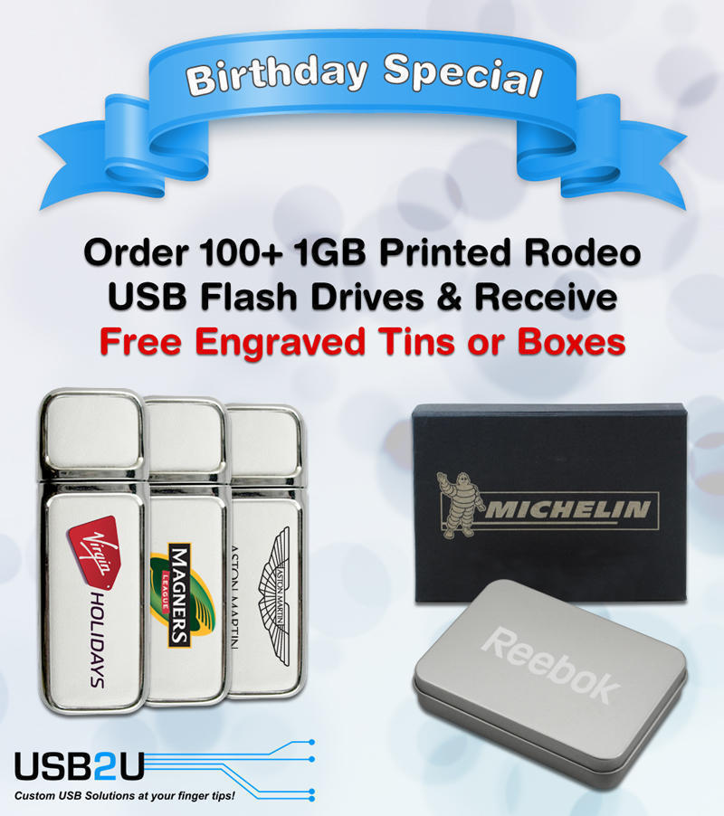 USB2U Birthday Offer - Leather USB Flash Drives
