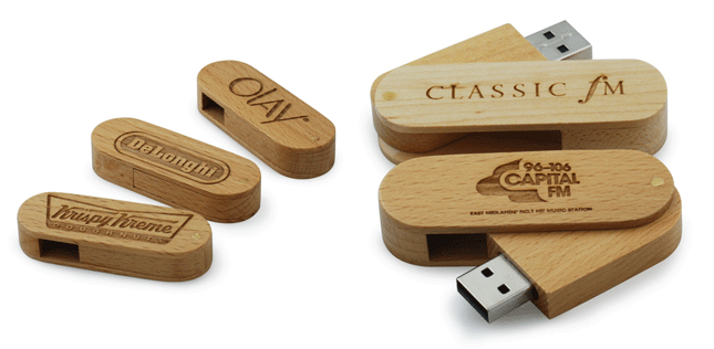 Bamboo Twister Style of USB Memory Stick
