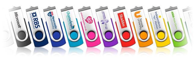 Printed Twister USB Sticks