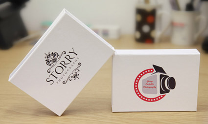 Printed USB White Gift Boxes