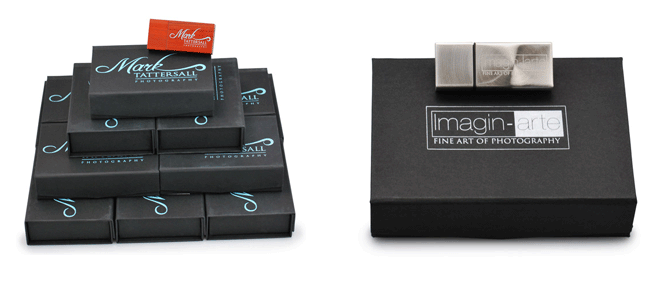 Printed and engravbed USB Gift Boxes