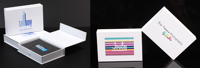 White USB Gift Boxes