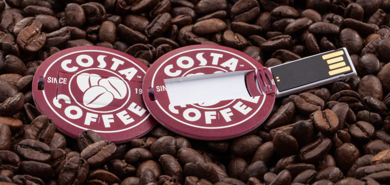 USB Circle Cards - Costa Coffee 