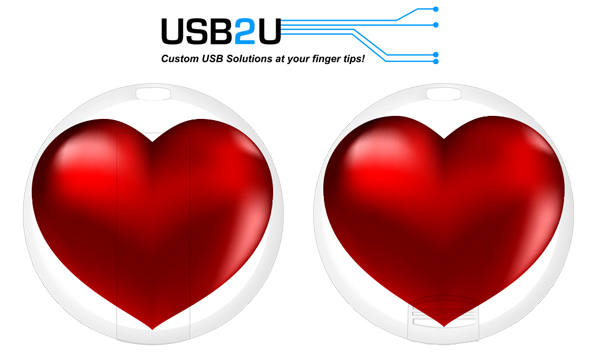 Valentine's Day USB Hearts