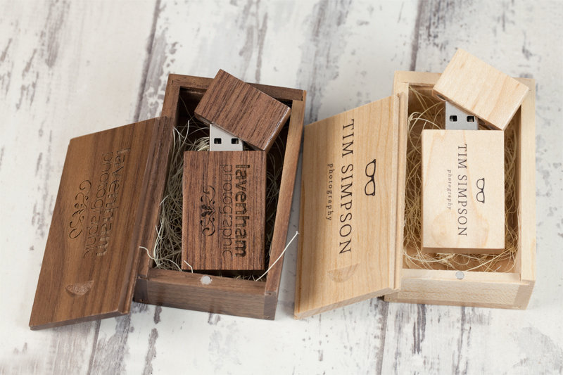 Wooden USB Sticks for Professional Photographers