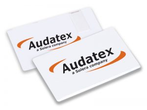 branded audatex usb slider cards 